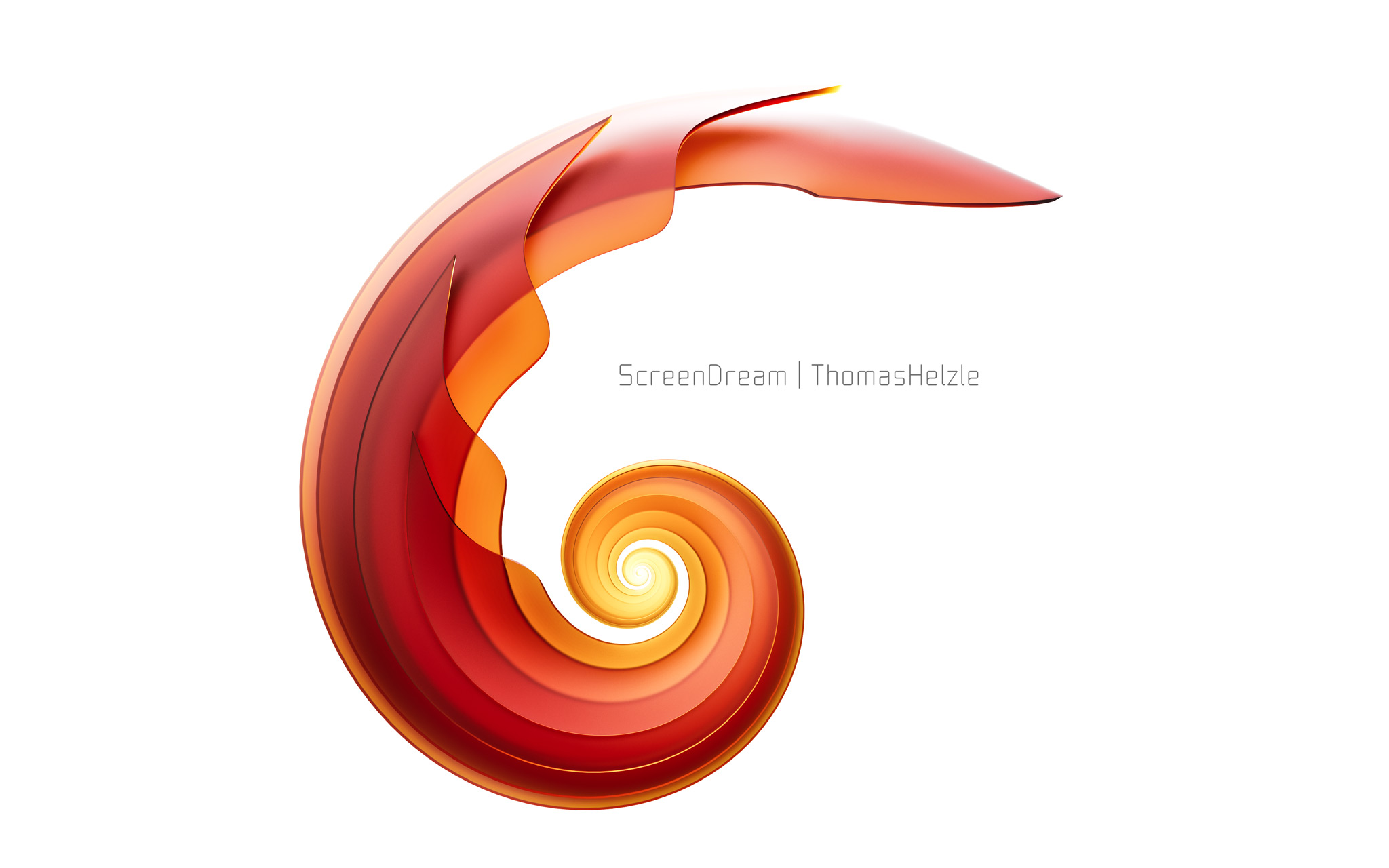Layered Glass-Spiral in Rhino and Thea Render